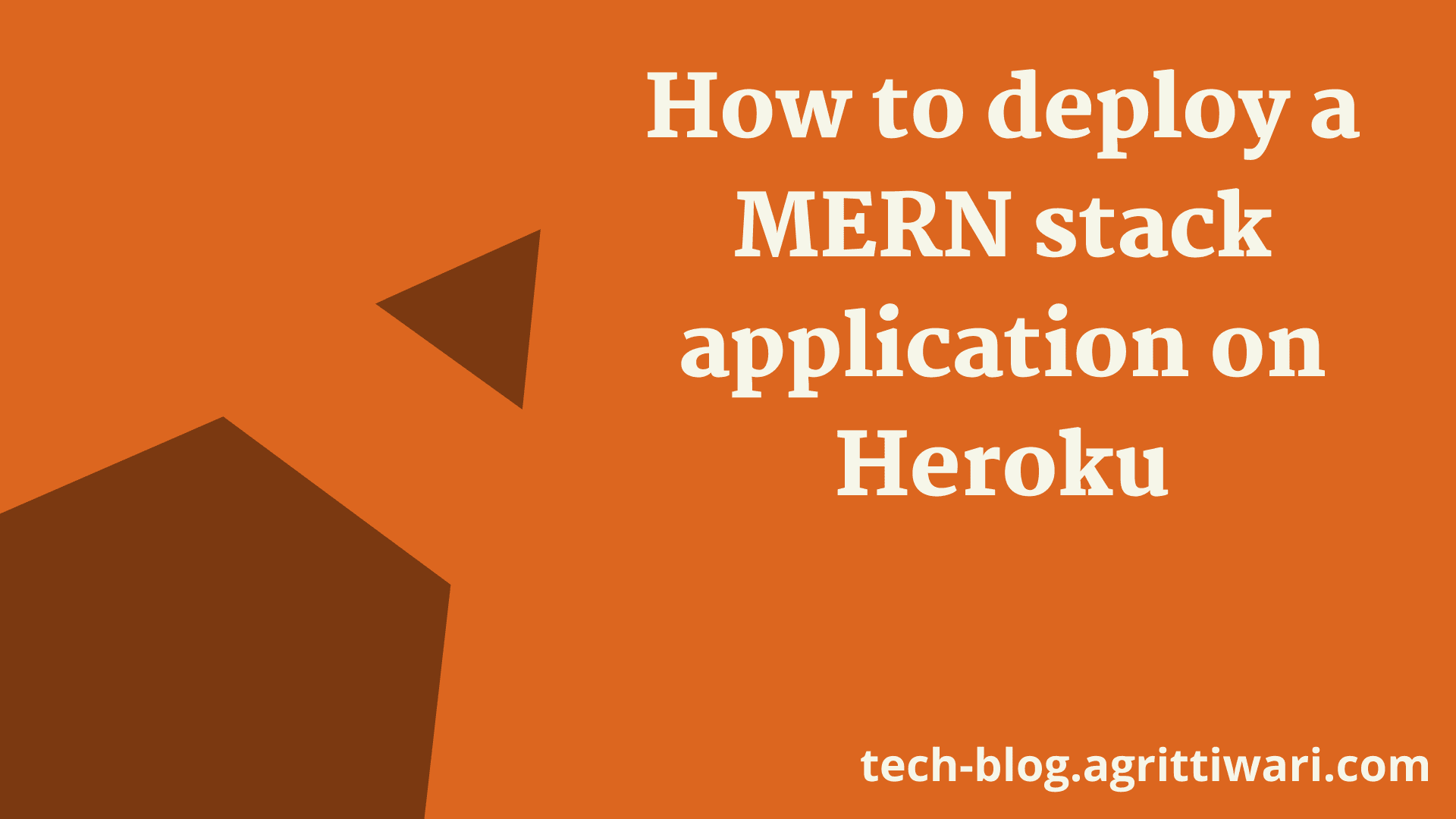 How to deploy a MERN stack application on Heroku