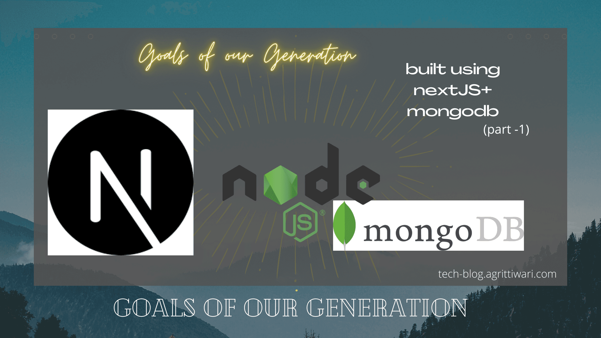 NextJS and mongoDB application-v1